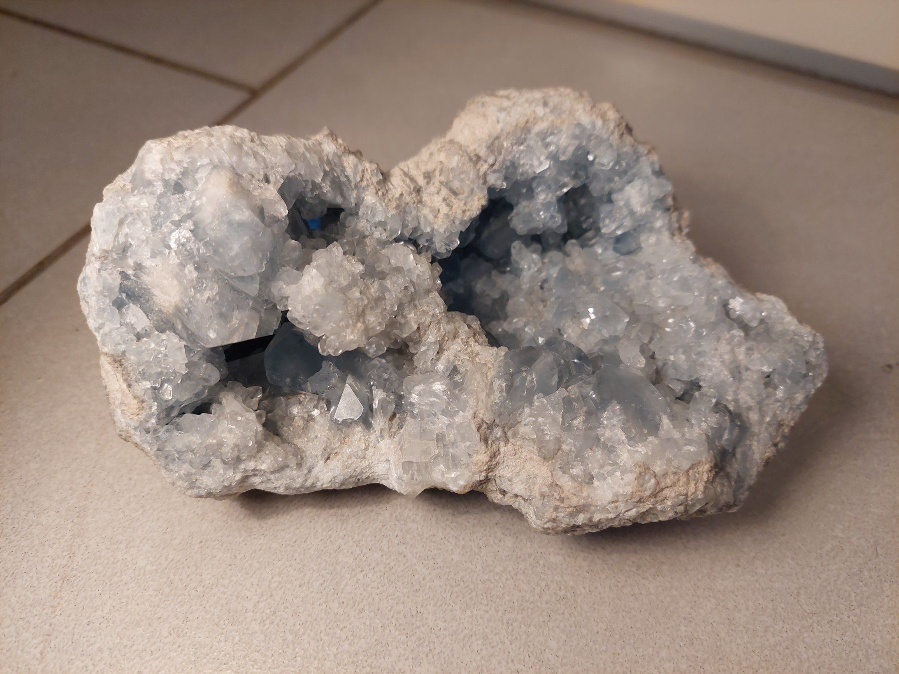 Spektakuläre ColestineGeode mit Einzig. Aussehen*PREISRED*!! (Gebraucht ...
