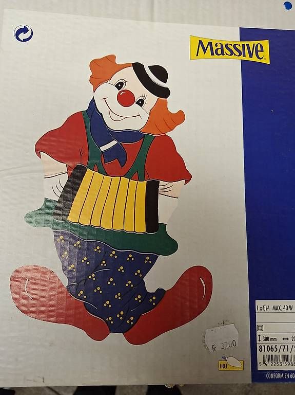 Lampen: Clown Lampe – Neu und originalverpackt aus Niederglatt ZH von Bobsli