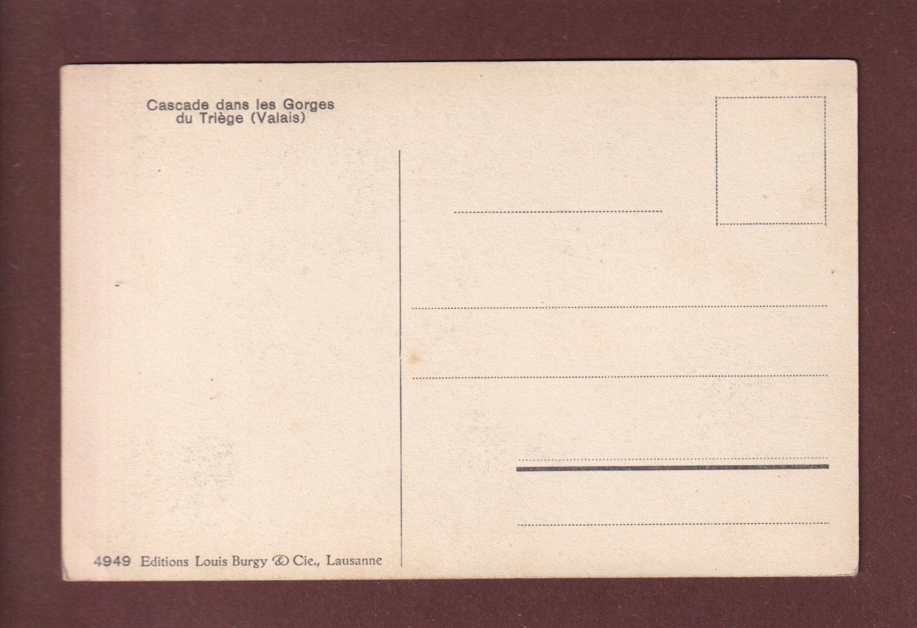 Cartoline postali: Cascade dans les Gorges du TRIEGE – Usato da Pully venduto da nicecards 1