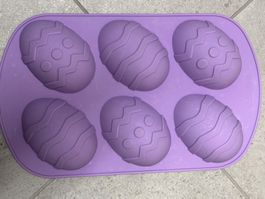 Moule à gâteau Pâques  silicone 6 oeufs