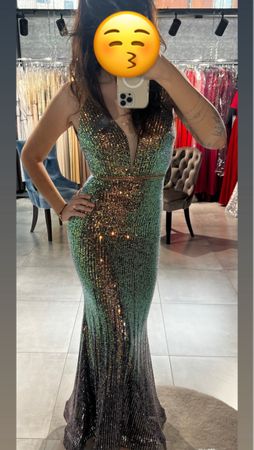 Prom Dress Sparkly Mermaid Gown NEVER WORN