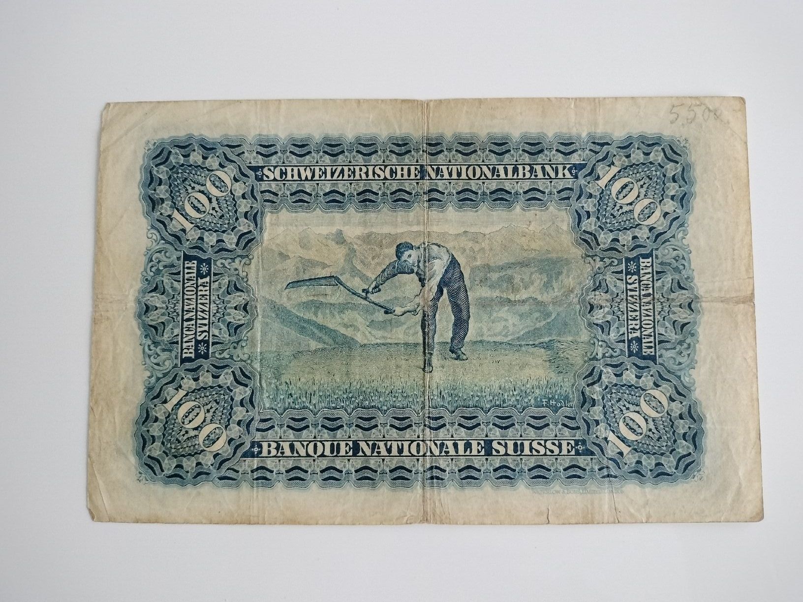 Banconote: 100 Franken Banknote 1937 – Usato da Oftringen venduto da spo_g5zw 1