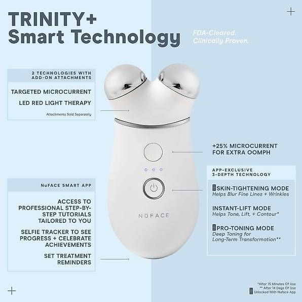 Cura del viso: NuFACE Trinity Plus Pro NEU – Nuovo (secondo la descrizione) da Eichberg venduto da Kati30