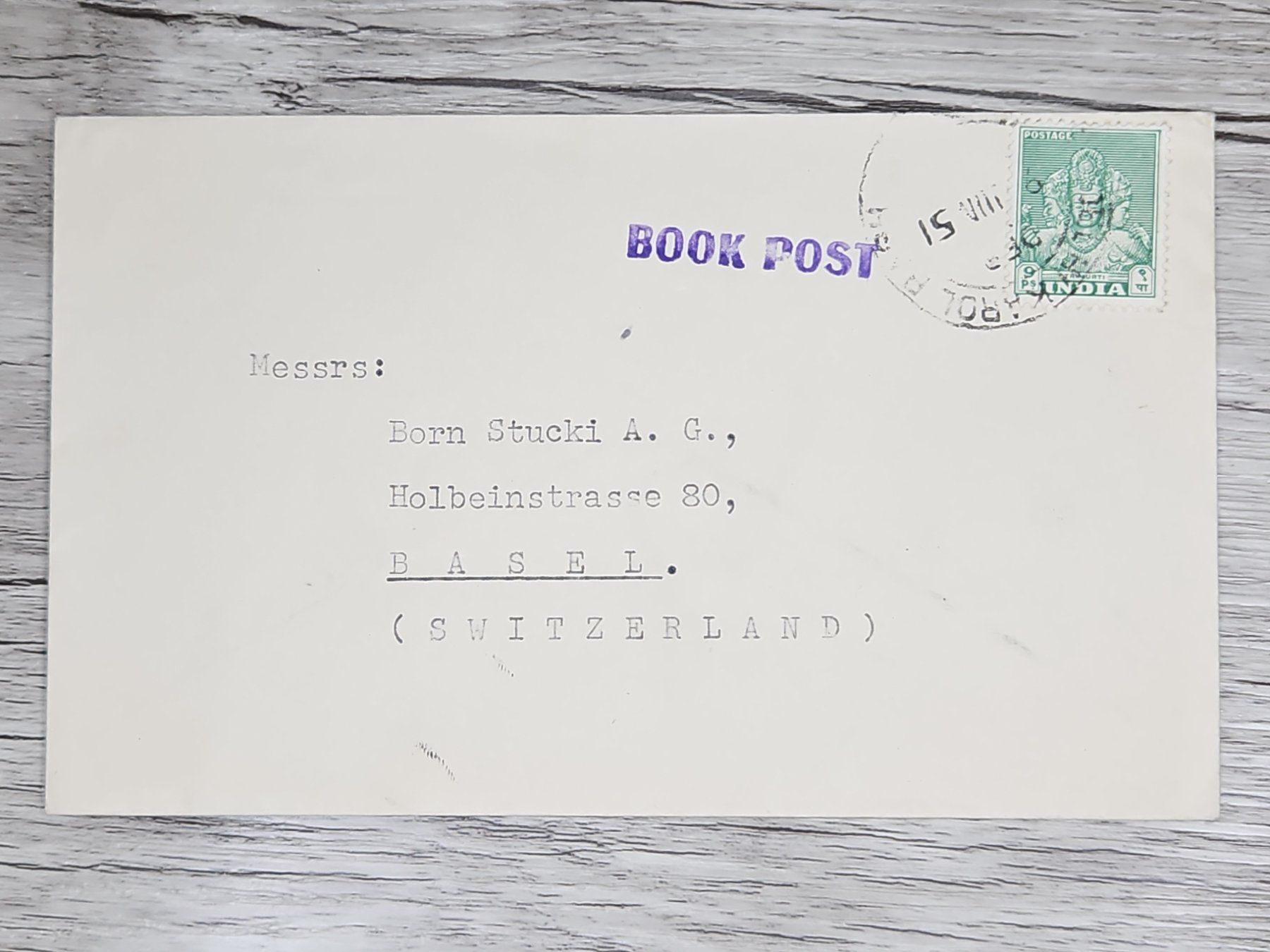 Tutti i francobolli: CL06 Enveloppe + Timbre Inde 19xx – Usato da Cousset venduto da Patrick_Collections