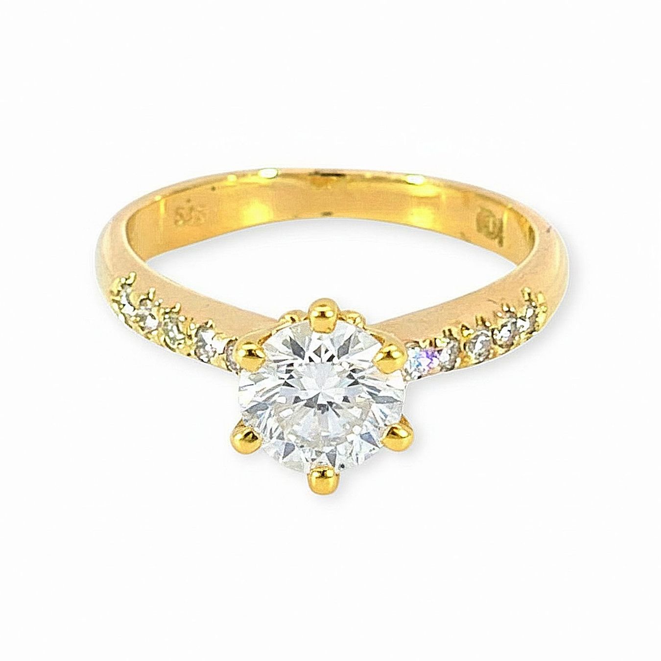 Anelli: Diamant-Ring 14k Gelbgold 1,02ct – Nuovo e nell'imballaggio originale da Illnau venduto da Juwelier_Mahler_GmbH