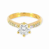 Diamant-Ring 14k Gelbgold 1,02ct