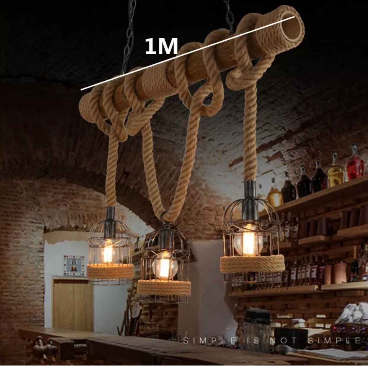 Lampen: Industrielampe Metall Vintage Hängeleuch – Neu und originalverpackt aus Amriswil von JaJa-Express 2