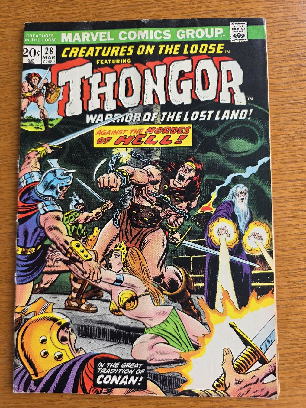 Fumetti: comics marvel group 1973 Thongor originale usa  – Usato da montsevelier venduto da FREDERIC-B