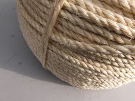 Sisal Seil 6mm Durchmesser, gute 15 Meter Lang