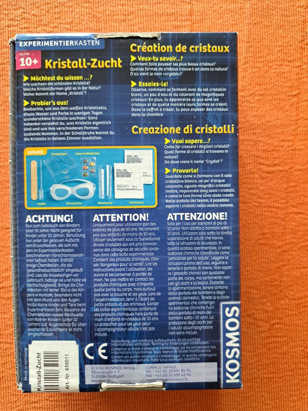 Kosmos Giochi: Kristallzucht – Usato da Biel-Benken BL venduto da Salomonssiegel 1