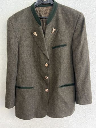 Trachtenjanker Sankt Hubertus Wolle Jäger Hacker grün gr. 50