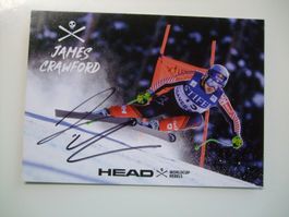 JAMES CRAWFORD (CAN) SKISTAR  HANDSIGNIERT AK