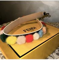 Bandoulière Fendi pompons colorés neuve