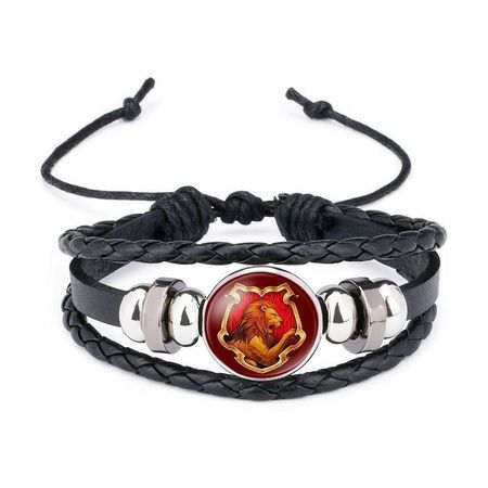 Neues Harry Potter Lederarmband mit Amulett Griffindor