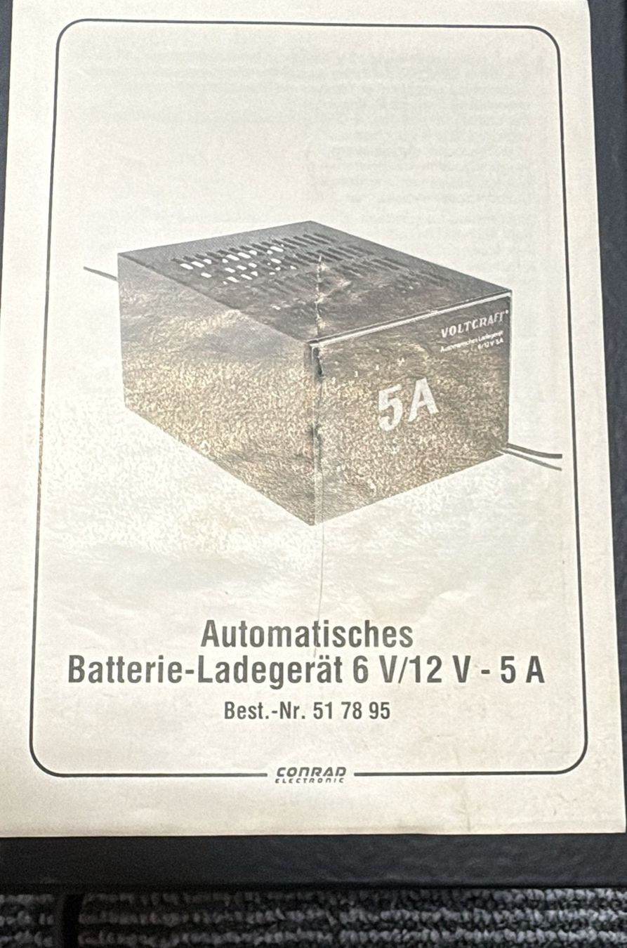 Caricabatterie: Ladegerät 6-12V 5 Amp – Nuovo (secondo la descrizione) da Wangen b. Olten venduto da Hba2 1