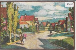Oberbüren - Dorfpartie - Litho Aug. M. Bächtiger