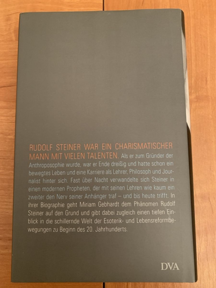 Libri: Rudolf Steiner - Ein moderner Prophet – Nuovo (secondo la descrizione) da Auslikon venduto da Moisefeder 1