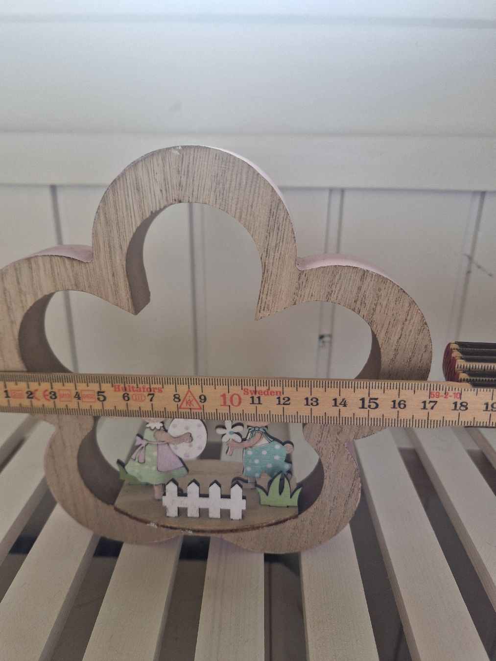 Tutte le decorazioni: Hübsche Osterdeko, Holzblume mit Häschen – Nuovo (secondo la descrizione) da Weggis venduto da Oswadan 1