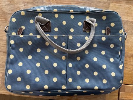 Jane Lily Laptoptasche, blau mit Pünktli - Top Zustand!