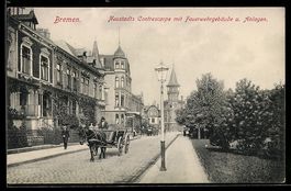 Bremen, Strassenpartie mit Neustadts Con