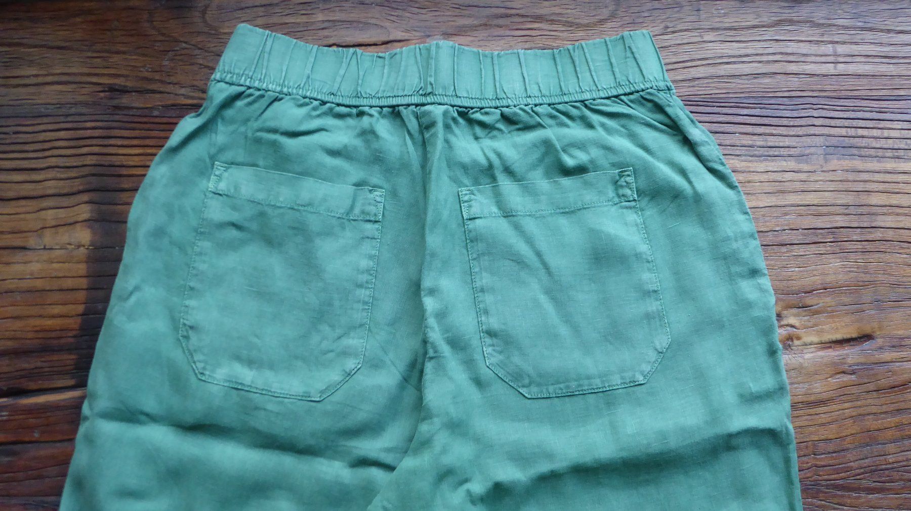 Hosen: Grüne  Hose 100%  Leinen Gr 36 Bund  36cm – Gebraucht aus Sargans von Benziner 2