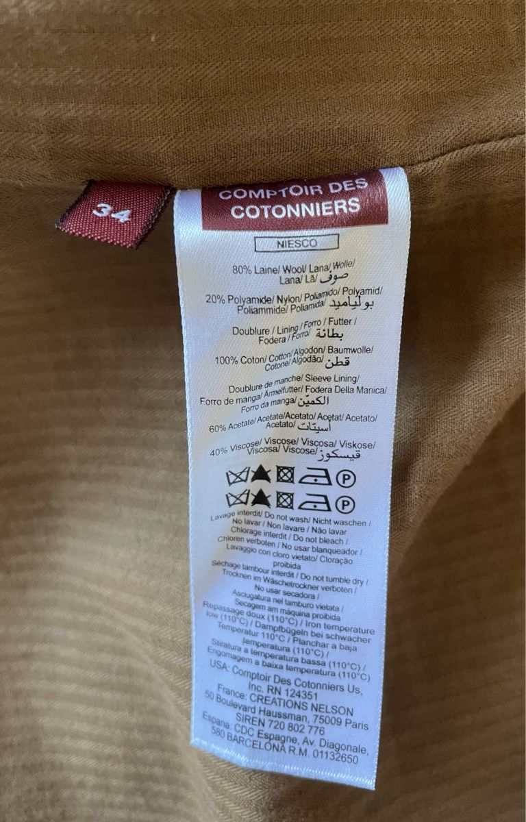 Comptoir des Cotonniers Cappotti: Comptoir des Cotonniers Mantel, 34 – Usato da Zürich venduto da nad_q28f 7
