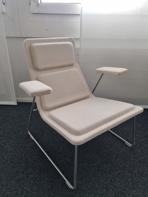 Cappellini Poltrone: Fauteuil Cappellini Low Pad blanc (design Jasper Morrison) – Usato da Lausanne venduto da agu_yhn6 4
