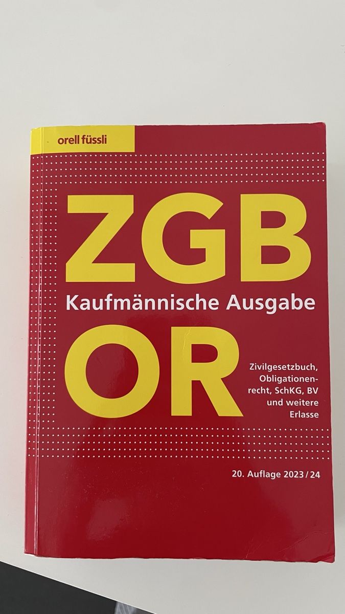 Libri: ZGB/OR  – Usato da Bütschwil venduto da nao_y8tl