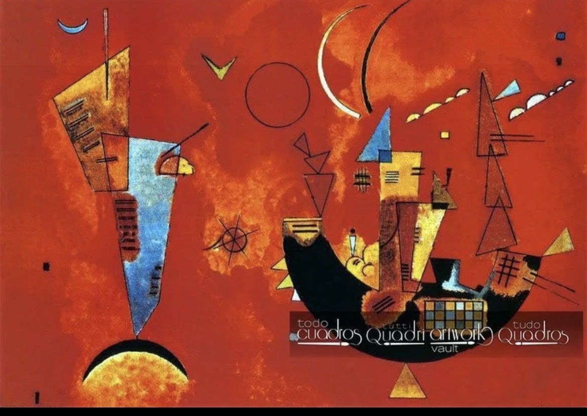 Gemälde: Wassily Kandinsky Con e Contro 50x70cm – Gebraucht aus Baar von Vili7