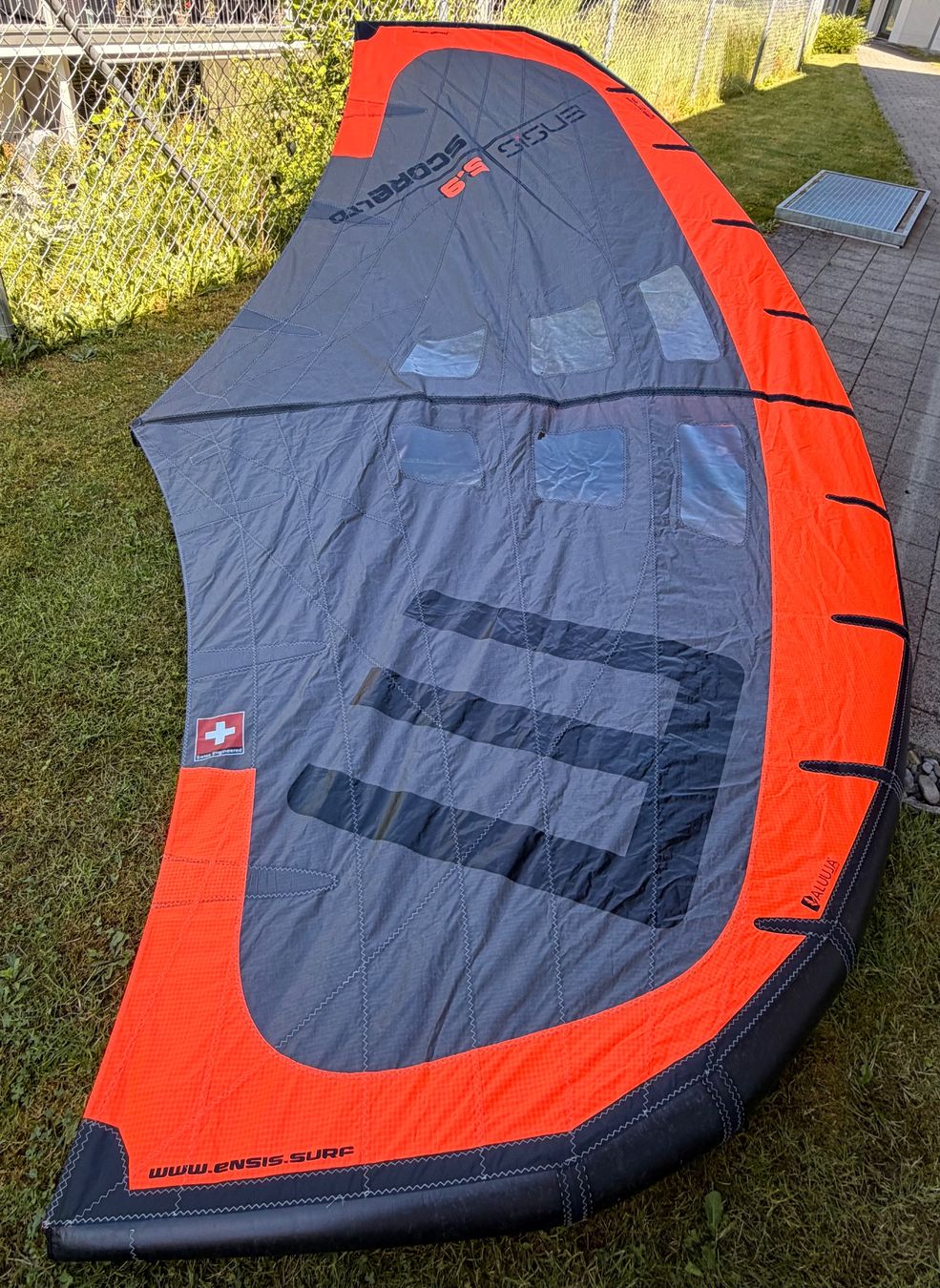 Ensis Surf: Ensis Score III Limited Edition 5.9m2 Wingfoil – Usato da Möriken AG venduto da tomkun