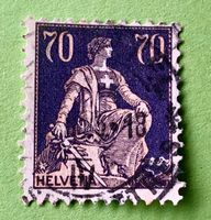 Nr.162 Sitzende Helvetia mit Schwert  GESTEMPELT   