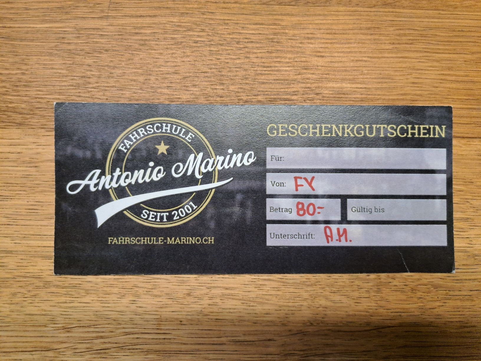 Buoni: Gutschein Fahrschule – Nuovo (secondo la descrizione) da Schänis venduto da boh_6skh