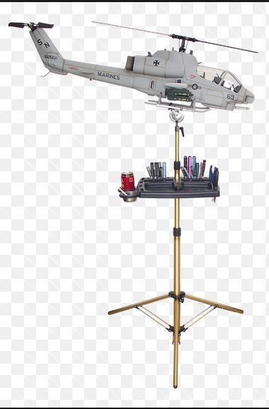 Modellismo RC: Helikopter Ständer aus Aluminium – Nuovo e nell'imballaggio originale da Wollerau venduto da Pedro1969