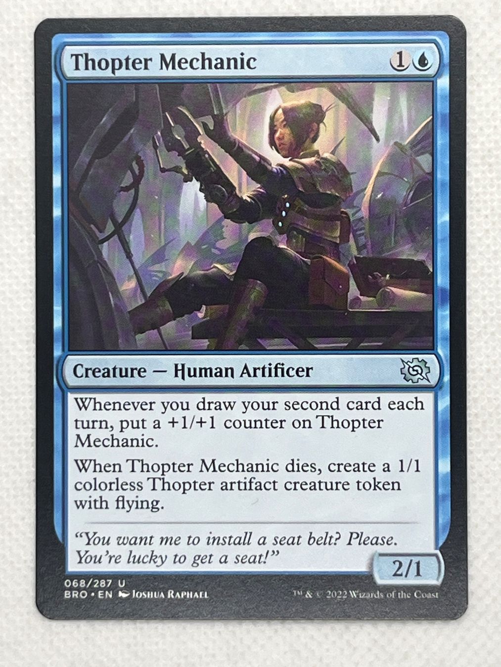 Magic The Gathering Carte collezionabili: MTG Thopter Mechanic BRO 68 Englisch Uncommon – Usato da Hinterkappelen venduto da Kim1992