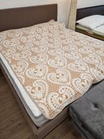 Tagesdecke/Überwurf, neu, Frühlingsdesign! Orange