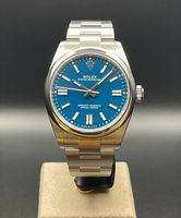 Rolex Oyster Perpetual 41 Blau blue Neu new 134300 Full set