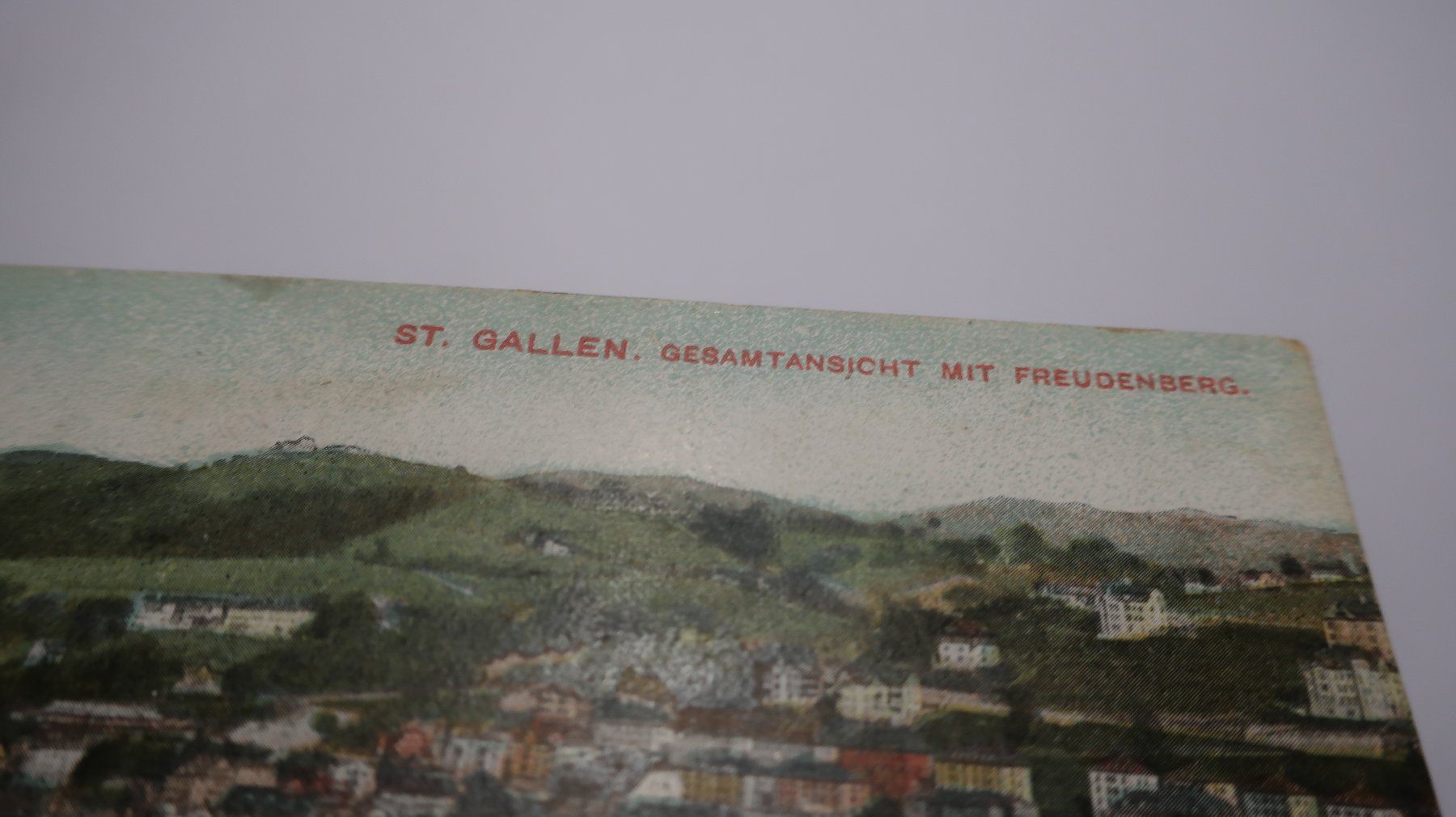 Cartoline postali: St. gallen. Gesamtansicht mit Freudenberg – Usato da Cormoret venduto da Pascalll2001 2