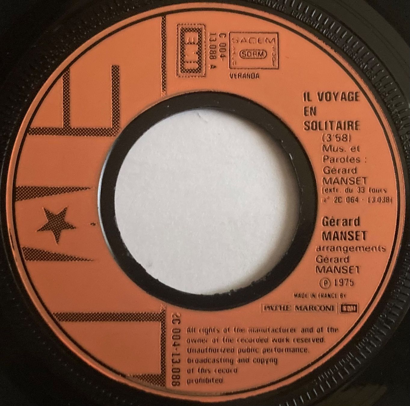 Schallplatten: GÉRARD MANSET - IL VOYAGE EN SOLITAIRE – Gebraucht aus Poliez-Pittet von Newtown-Records 2