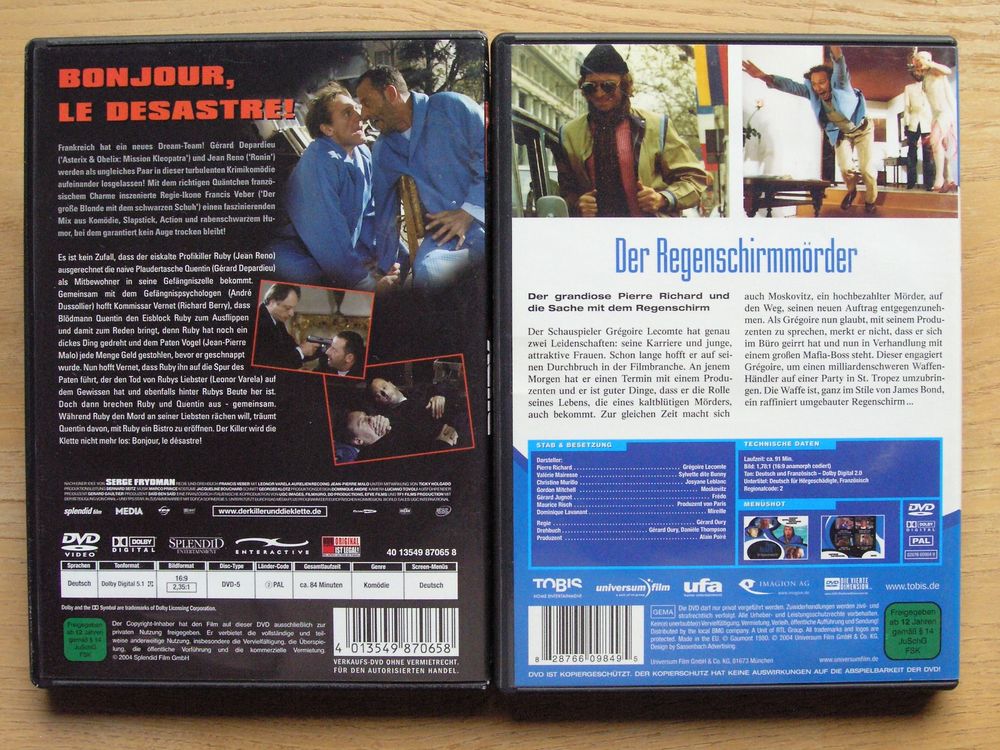 Pierre Richard / Jean Reno & Gerard Depardieu 2 DVD Set (Gebraucht) in ...
