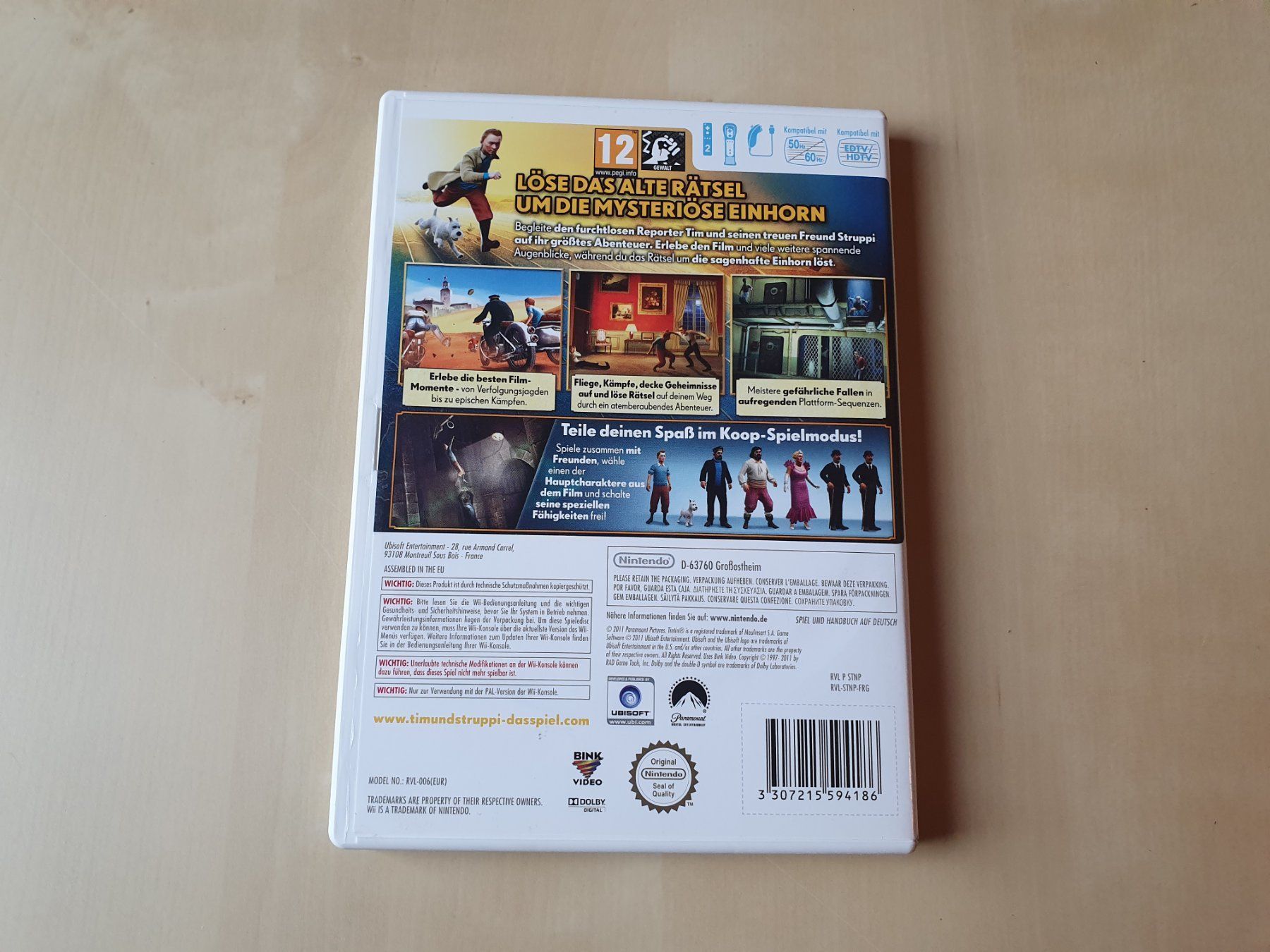 Nintendo Spiele: die Abenteuer von Tim und Struppi – Gebraucht aus Stansstad von collectorsshop 1