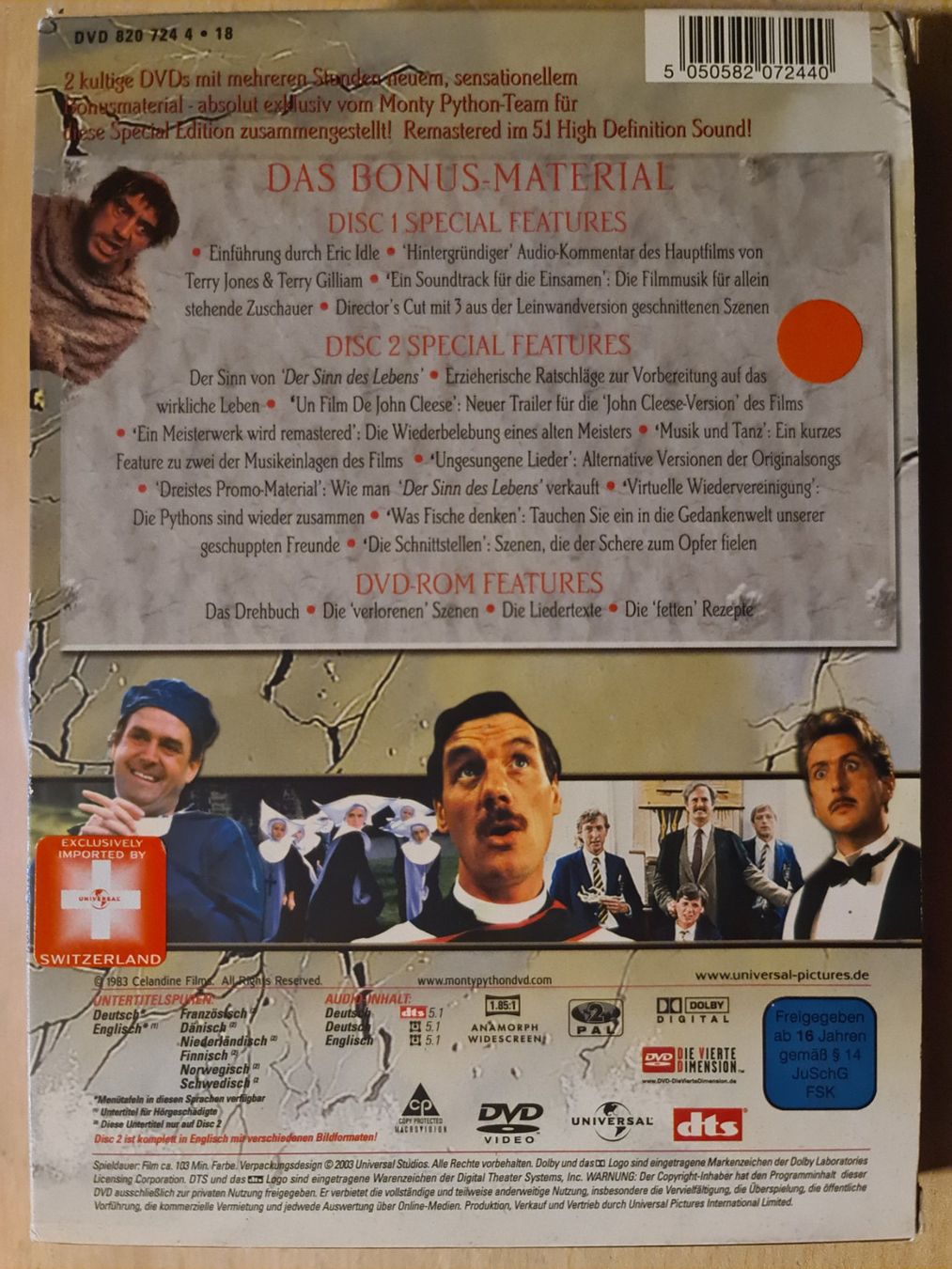 Alle DVDs: Monty Python - Der Sinn des Lebens DVD Special Edition top! – Gebraucht aus Dintikon von Vexi 1
