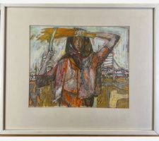 Alois Carigiet Kunstdruck gerahmt