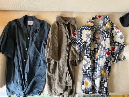 Trio summer shirts, Portuguese Flannel + Universal Works, s