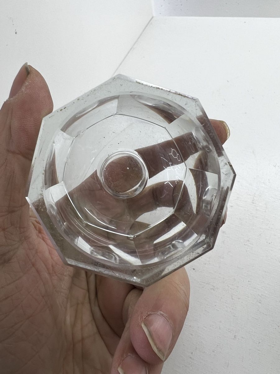 Portacandele: 3 Kerzenständer aus Glas oder Kristallglas – Usato da Wettingen venduto da NickInc 7