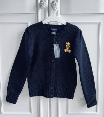 Ralph Lauren girls wool cardigan sweater Jäckli 6 Y NEW