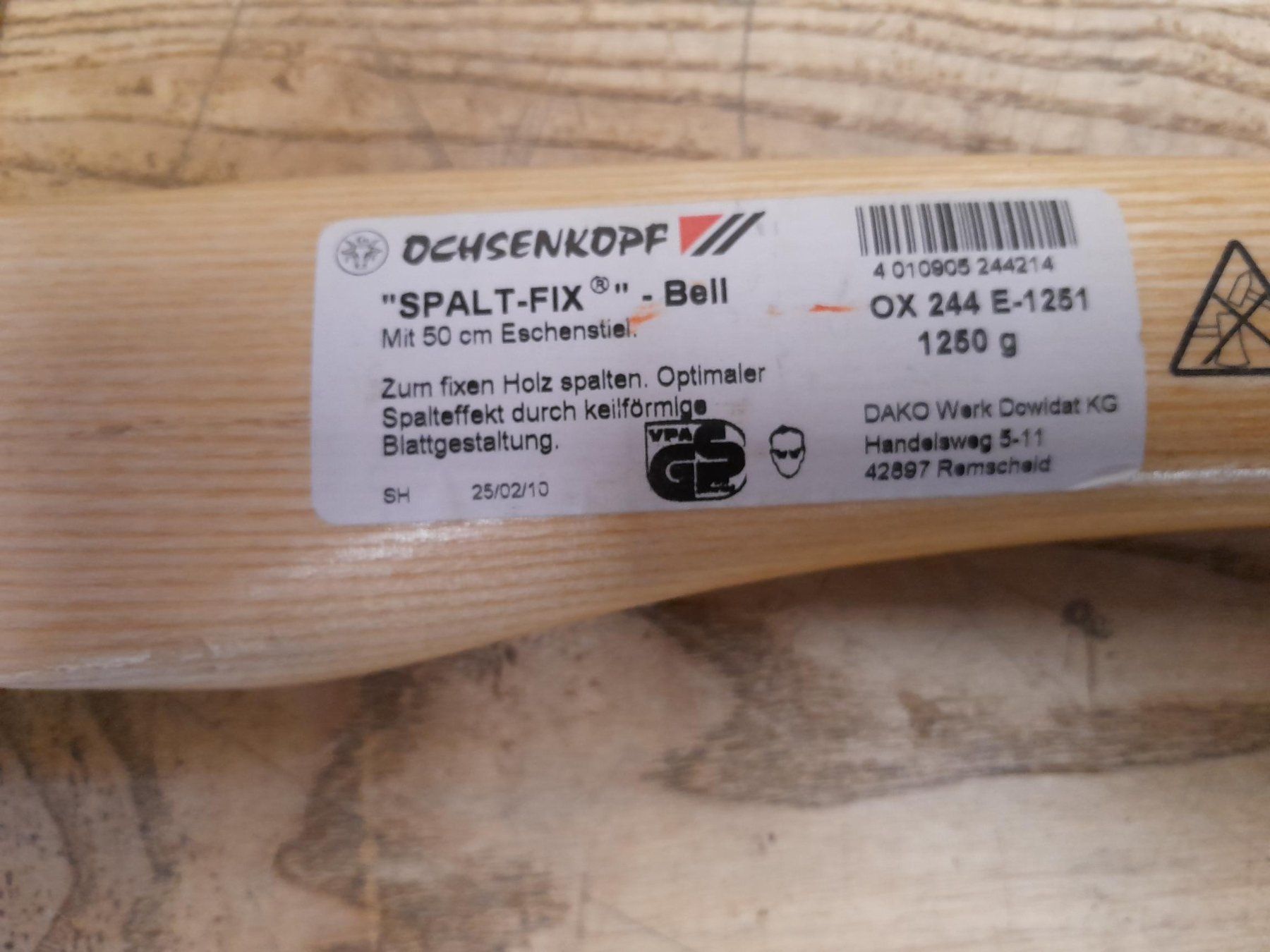 Tutti gli attrezzi: Spaltbeil 1250g von Ochsenkopf – Nuovo e nell'imballaggio originale da Mollis venduto da Pela0 2