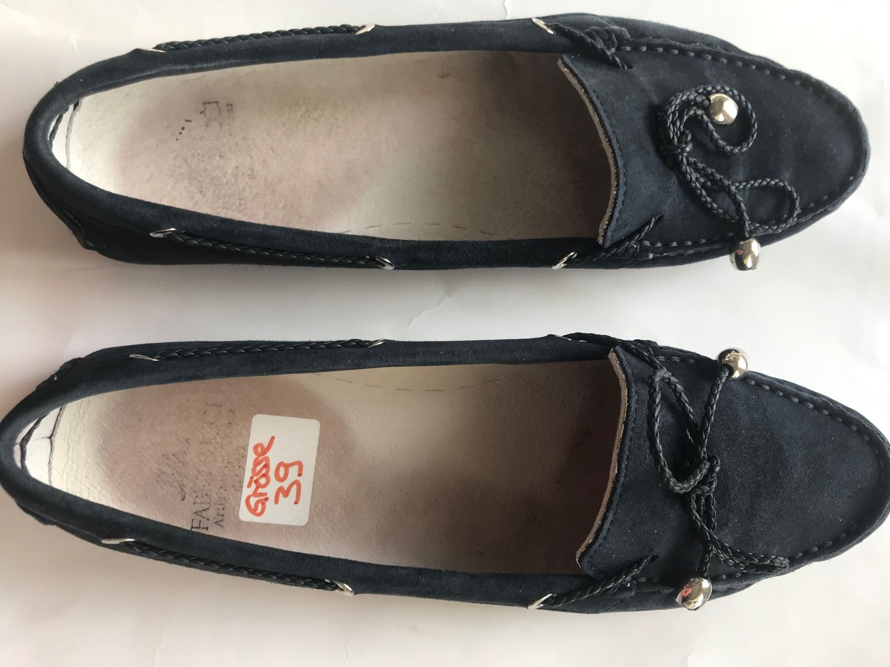 Damenschuhe: Marineblaue Wildleder Mokassins, Gr. 39 – Gebraucht aus Niederteufen von mix18 4