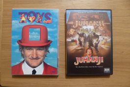 2x DVD Fantasy Robin Williams Toys Jumanji
