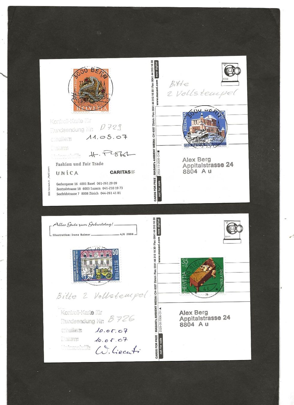 Tutti i francobolli: Schweiz 32 Karten mit Vollstempel – Usato da Au ZH venduto da xelagreb01 4