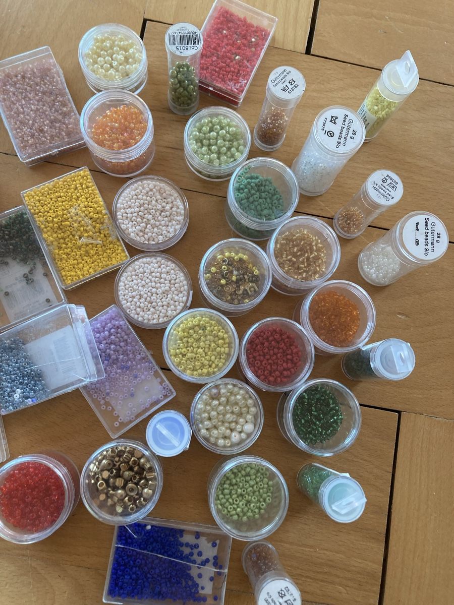 Perle (finte): Grosse Perlensammlung inkl. Zubehör – Usato da Bern venduto da liavin 1